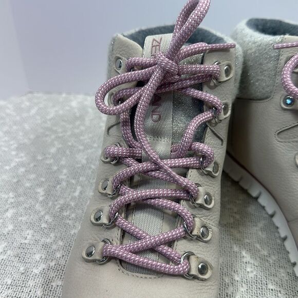 COLE HAAN Zerogrand Hiker Boots Booties Grey Tan Purple Women's size 9 - Picture 5 of 10
